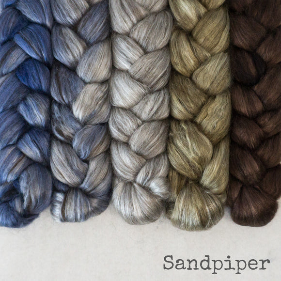 Yak Silk Roving - Sandpiper - Bundle