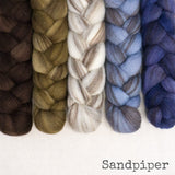 Heathered BFL Roving - Sandpiper - Bundle