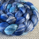 Merino Bamboo Silk Roving - Sapphire