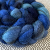 Heathered BFL Roving - Sapphire