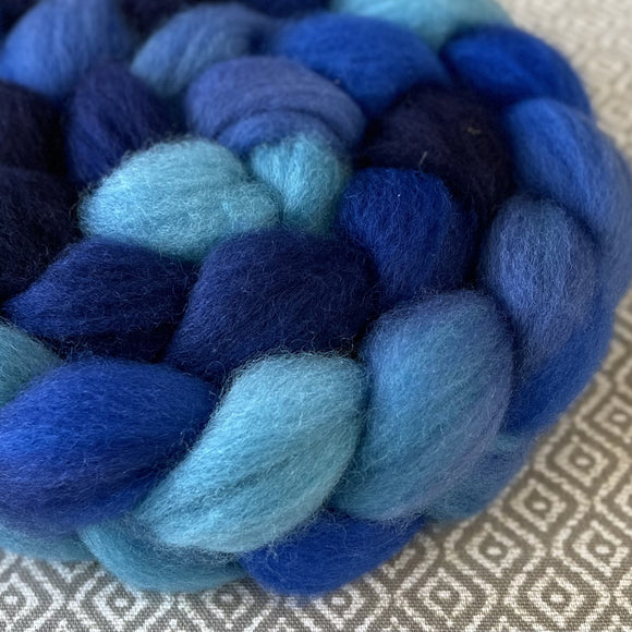 BFL Wool Roving - Sapphire