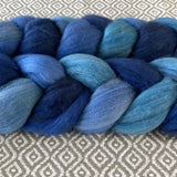 Merino Camel Silk Roving - Sapphire