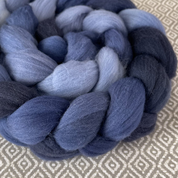 Targhee Wool Roving - Shades of Denim