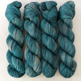 Yakity Yak Fingering Weight Yarn - Shades of Turquoise