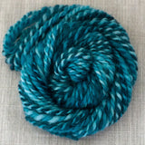 Glitter Roving - Shades of Turquoise - Silver