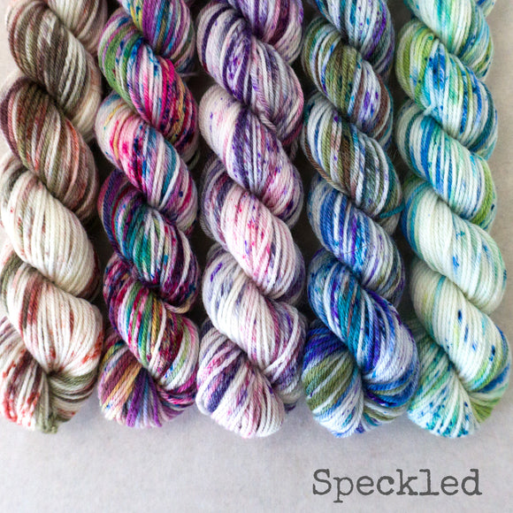 Simply Sock 5-Pack Mini Skeins in Speckled Colorways