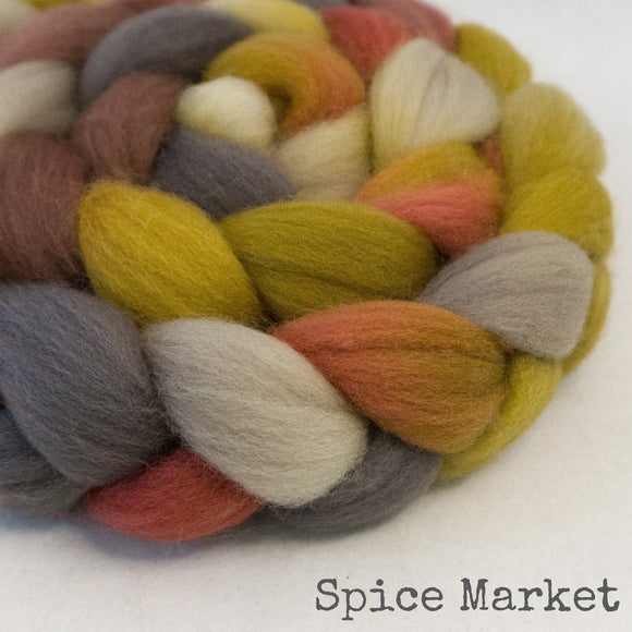 Falkland Wool Roving - Spice Market
