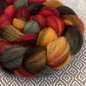 Heathered BFL Roving - Sunflower