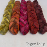 Heathered BFL Roving - Tiger Lily - Bundle