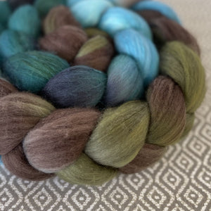 Polwarth Mulberry Silk Roving - Tribe