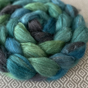 Camel Silk Roving - Turquoise