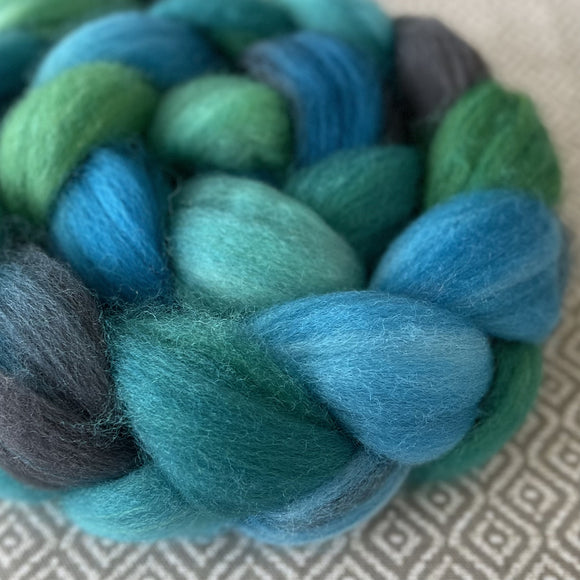 Sock Roving - Turquoise