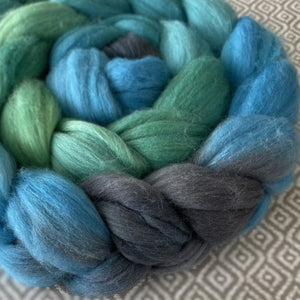 Merino Silk Cashmere Roving - Turquoise