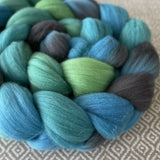 Targhee Wool Roving - Turquoise