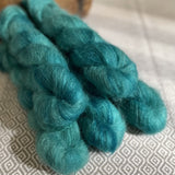 Fine Fluff Yarn - Turquoise Semi Solid