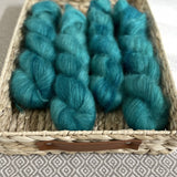 Fine Fluff Yarn - Turquoise Semi Solid