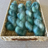Fine Fluff Yarn - Turquoise Variegated