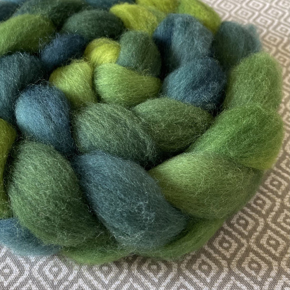 Falkland Wool Roving - Emerald
