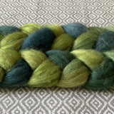 Merino Yak Silk Roving - Emerald
