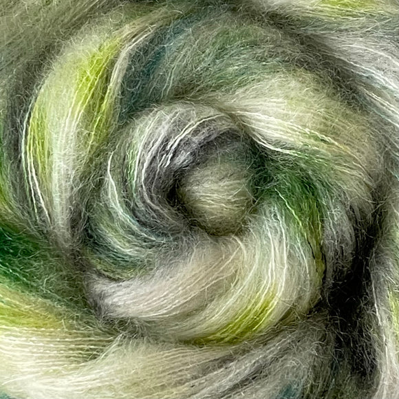 Fine Fluff Yarn - Peridot Speckled