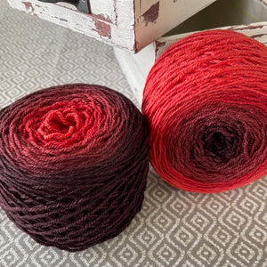 Sublime Yarn - Garnet  Gradient Cake- 150 gm